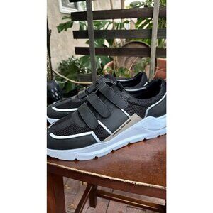 Daniel Patrick Men's Black Velcro Shoes Size 43 Made In Portugal